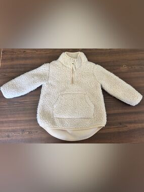Carter's Plush Sherpa half- Zip pullover - Cream